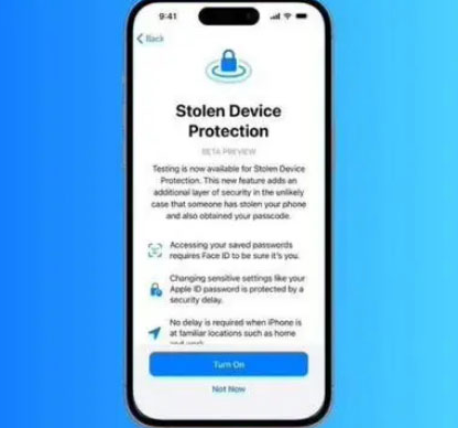 嘉陵苹果授权维修店分享被盗设备保护功能开启方法 