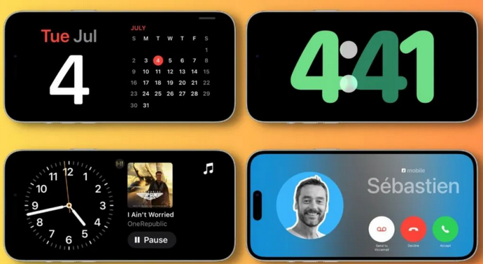 嘉陵苹果手机维修分享iOS17横屏充电待机显示有什么好处 