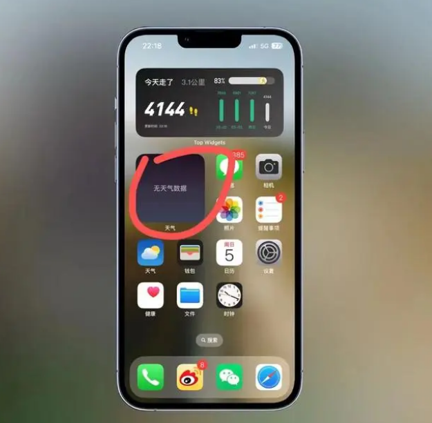 嘉陵苹果手机维修分享:iOS16主屏幕天气小组件无法正常工作怎么办？ 