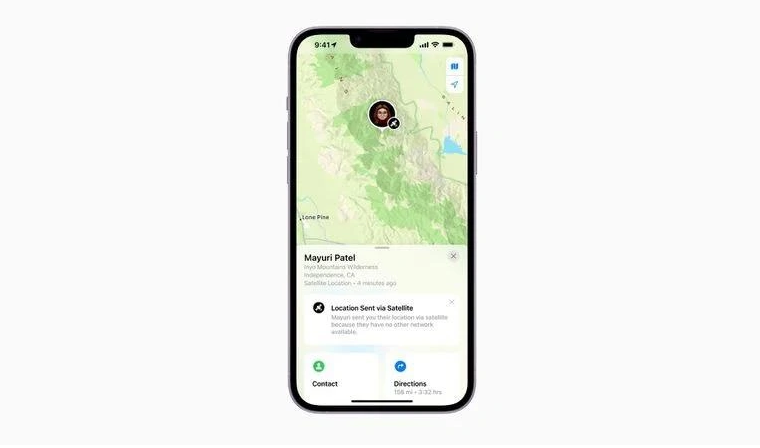 嘉陵苹果14维修分享iPhone14系列中 FindMy功能通过卫星分享位置方法教程 