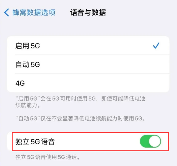 嘉陵苹果14维修分享iPhone 14 Pro如何开启VoNR 