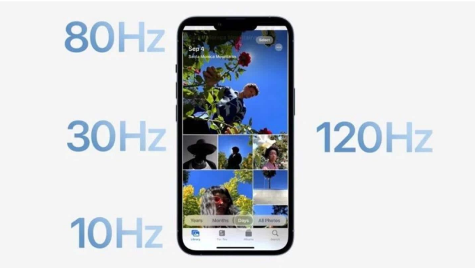 嘉陵苹果14维修分享iPhone 14有高刷吗 