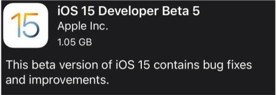 嘉陵苹果手机维修分享如何升级到iOS15.0 beta5 