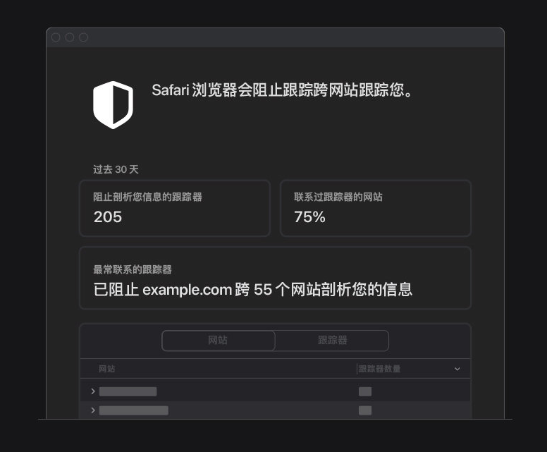 嘉陵苹果手机维修分享如何在 Safari 浏览器中查看和打开隐私报告 